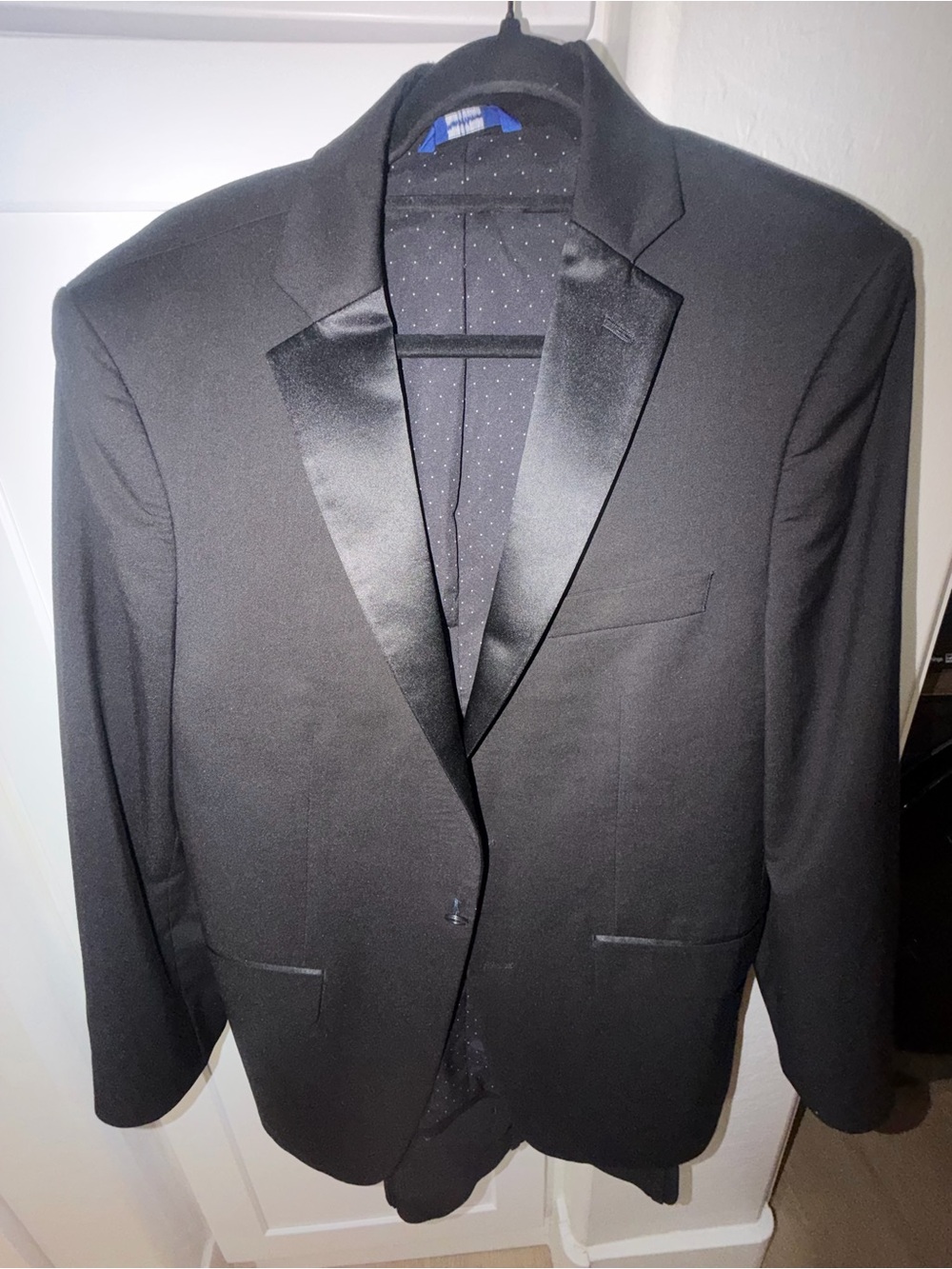 Apt 9 Classic Black Satin-Lapel Blazer - Men